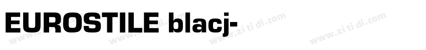 EUROSTILE blacj字体转换